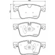 HELLA PAGID 8DB 355 024-751 - Jeu de 4 plaquettes de frein avant