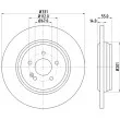 Jeu de 2 disques de frein avant HELLA PAGID [8DD 355 107-231]