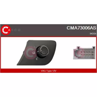 CASCO CMA73006AS - Interrupteur, réglage des rétroviseurs extérieurs avant gauche