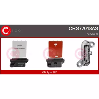 CASCO CRS77018AS - Résistance, pulseur d'air habitacle