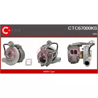 CASCO CTC67000KS - Turbocompresseur, suralimentation