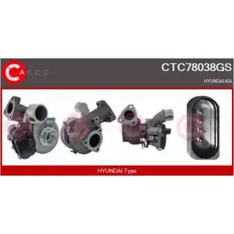 CASCO CTC78038GS - Turbocompresseur, suralimentation