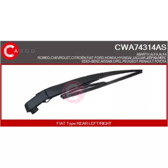 Bras d'essuie-glace, nettoyage des vitres CASCO CWA74314AS