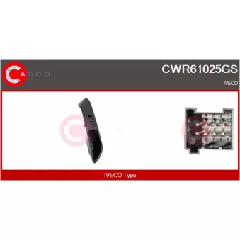 CASCO CWR61025GS - Interrupteur, lève-vitre