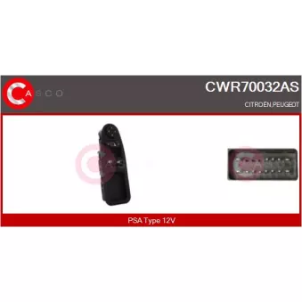 CASCO CWR70032AS - Interrupteur, lève-vitre