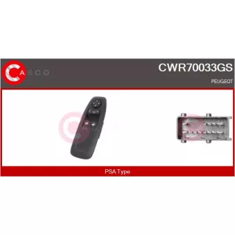 CASCO CWR70033GS - Interrupteur, lève-vitre