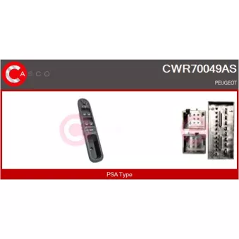 CASCO CWR70049AS - Interrupteur, lève-vitre