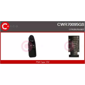 Interrupteur, lève-vitre CASCO CWR70095GS