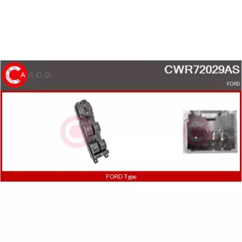 CASCO CWR72029AS - Interrupteur, lève-vitre