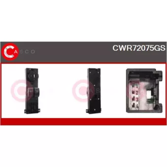 CASCO CWR72075GS - Interrupteur, lève-vitre