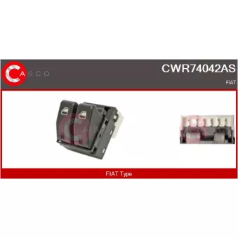 CASCO CWR74042AS - Interrupteur, lève-vitre