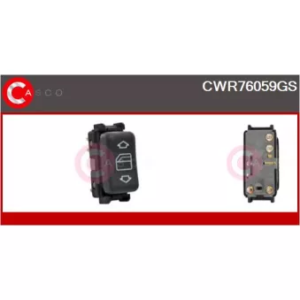 CASCO CWR76059GS - Interrupteur, lève-vitre