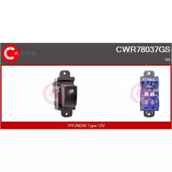 Interrupteur, lève-vitre CASCO [CWR78037GS]