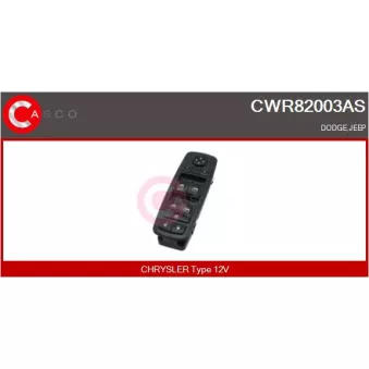 CASCO CWR82003AS - Interrupteur, lève-vitre