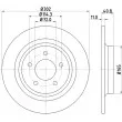HELLA PAGID 8DD 355 112-901 - Jeu de 2 disques de frein arrière