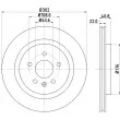 Jeu de 2 disques de frein avant HELLA PAGID [8DD 355 114-701]