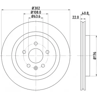 HELLA PAGID 8DD 355 114-701 - Jeu de 2 disques de frein avant