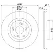 HELLA PAGID 8DD 355 116-101 - Jeu de 2 disques de frein avant