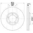 HELLA PAGID 8DD 355 116-741 - Jeu de 2 disques de frein avant