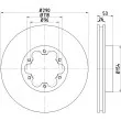 HELLA PAGID 8DD 355 118-481 - Jeu de 2 disques de frein avant