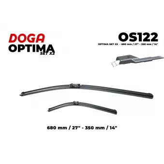 DOGA OS122 - Balai d'essuie-glace