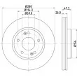 HELLA PAGID 8DD 355 120-141 - Jeu de 2 disques de frein avant