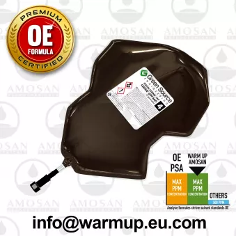 Additif, régénération du filtre à particules/à suie WARM UP OEM 9678027980