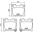 MINTEX Racing MDB3480FR - Jeu de 4 plaquettes de frein avant