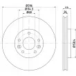 HELLA PAGID 8DD 355 122-791 - Jeu de 2 disques de frein avant