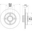 HELLA PAGID 8DD 355 123-281 - Jeu de 2 disques de frein arrière