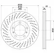 HELLA PAGID 8DD 355 125-021 - Disque de frein avant gauche