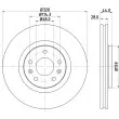 HELLA PAGID 8DD 355 129-111 - Jeu de 2 disques de frein avant