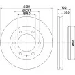 HELLA PAGID 8DD 355 129-181 - Jeu de 2 disques de frein avant