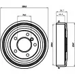 HELLA PAGID 8DT 355 300-021 - Tambour de frein