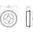 Tambour de frein HELLA PAGID [8DT 355 300-341]