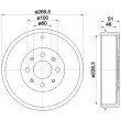 HELLA PAGID 8DT 355 300-651 - Tambour de frein