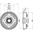 Tambour de frein HELLA PAGID [8DT 355 302-011]