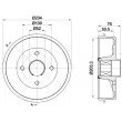 HELLA PAGID 8DT 355 302-871 - Tambour de frein