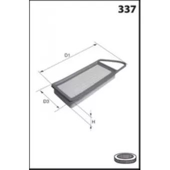 Filtre à air LUCAS FILTERS OEM 68297077AA