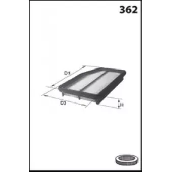 Filtre à air LUCAS FILTERS OEM 1378078K00