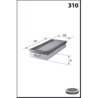 Filtre à air LUCAS FILTERS OEM A2780940004