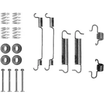 Kit d'accessoires, mâchoire de frein HELLA PAGID [8DZ 355 200-531]