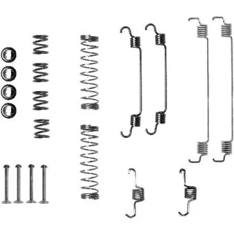 Kit d'accessoires, mâchoire de frein METZGER 105-0835