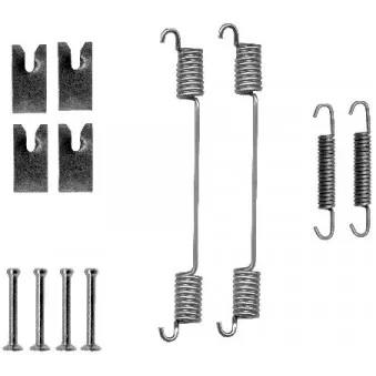 Kit d'accessoires, mâchoire de frein METZGER 105-0753