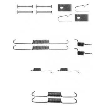 HELLA PAGID 8DZ 355 200-931 - Kit d'accessoires, mâchoire de frein