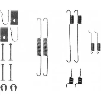 HELLA PAGID 8DZ 355 201-051 - Kit d'accessoires, mâchoire de frein