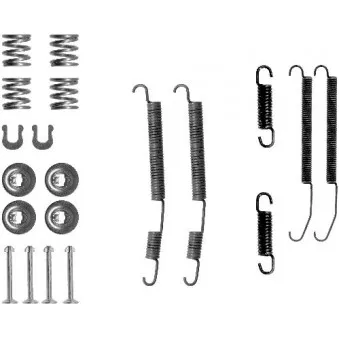 HELLA PAGID 8DZ 355 201-071 - Kit d'accessoires, mâchoire de frein