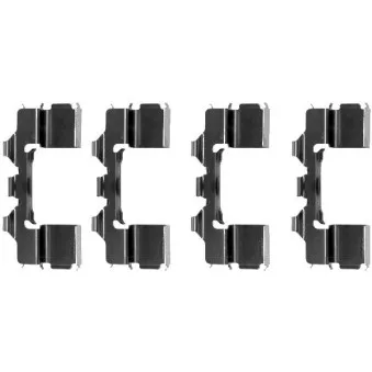 HELLA PAGID 8DZ 355 202-301 - Kit d'accessoires, plaquette de frein à disque