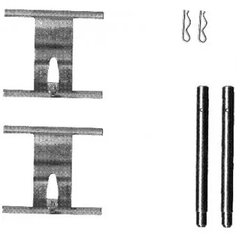 HELLA PAGID 8DZ 355 203-191 - Kit d'accessoires, plaquette de frein à disque