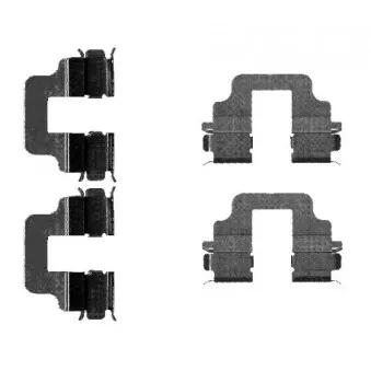 HELLA PAGID 8DZ 355 203-291 - Kit d'accessoires, plaquette de frein à disque